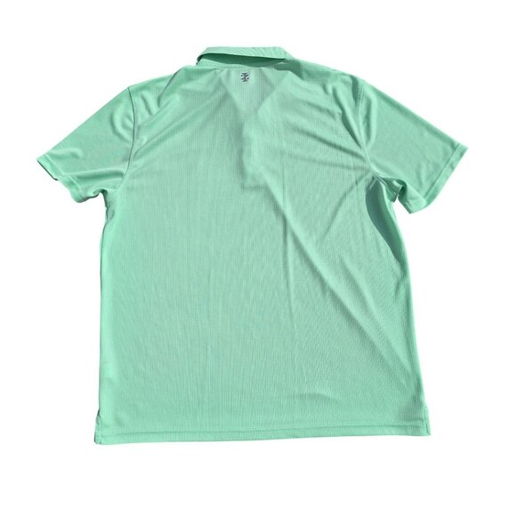 Izod Golf Mens Polo Shirt XL Mint Green Short Sleeve Polyester - Picture 2 of 6